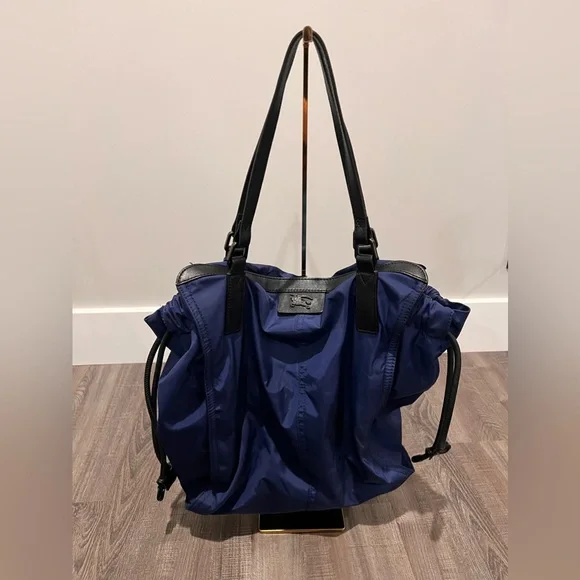 Auth.✅ Burberry Blue Nylon Tote💙 - Picture 1 of 16